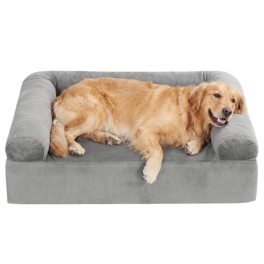 Cooling Gel Memory Foam Dog Bed for Medium Dogs with Washable Cover | Purrfect Pet Kingdom