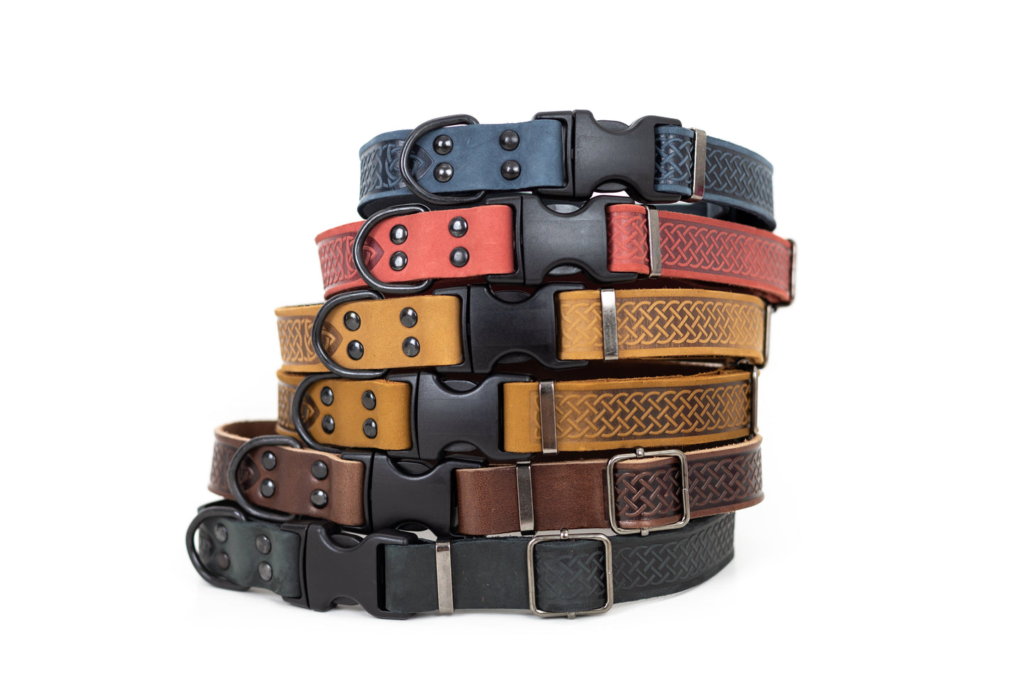 Dog Collar Celtic Sport Leather - No Pull Chest Control - Majestic Pet Kingdom