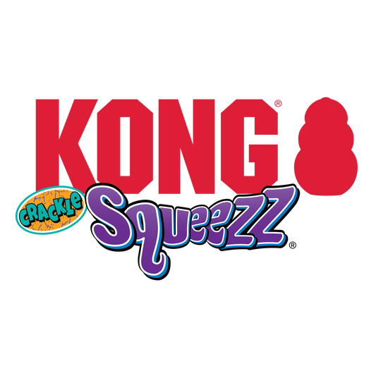 Dog Chew Toy KONG Squeezz Crackle Bone Crunchy Sound Fetch Toy - Detail Angle 2 | Majestic Pet Kingdom