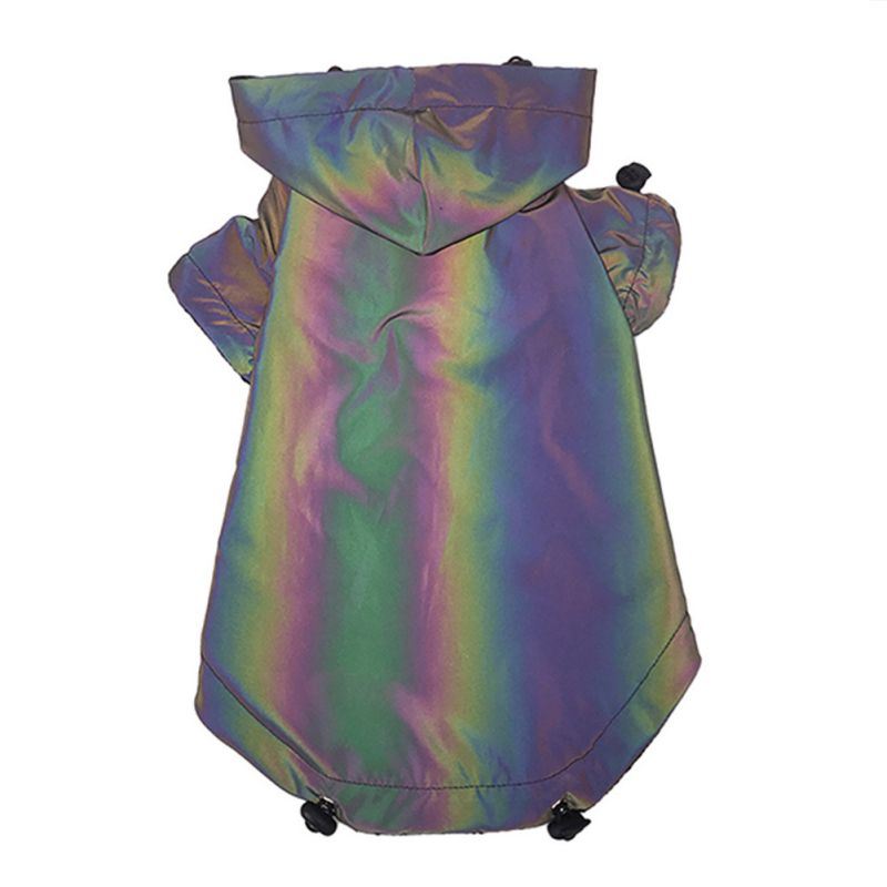 Dog Hoodie Flashing LED Reflective Warm Winter Fleece Jacket Coat - Detail Angle 6 | Majestic Pet Kingdom