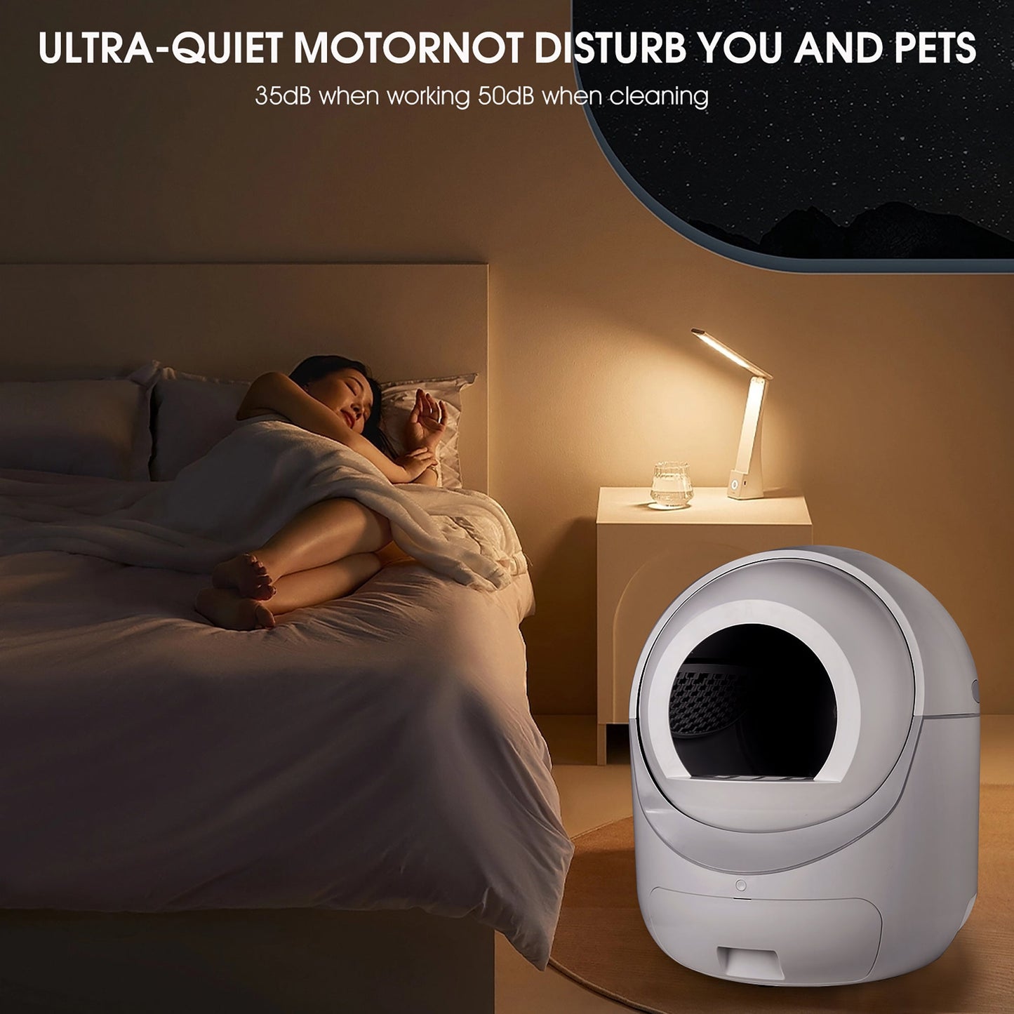 Smart Automatic Cat Litter Box - 5G WiFi & Multi-Cat