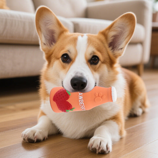 Latex Squeaky Toy for Dogs Teeth Cleaning and Boredom Relief Durable Pet Toy | Purrfect Pet Kingdom