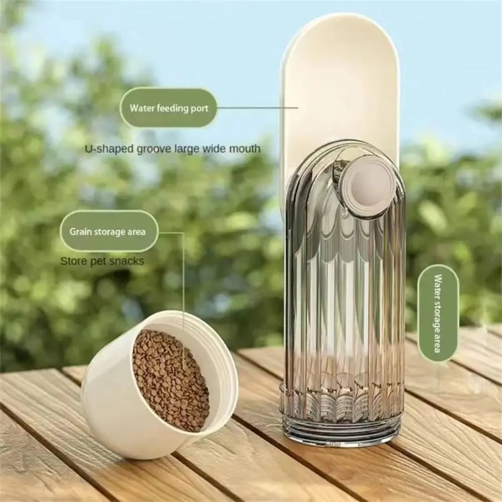 Portable Dog Water Bottle Dispenser 2 in 1 Leakproof Cat Walking Water Cup Multi-functional Drinking Bowl Pet Feeder - Majestic Pet Kingdom