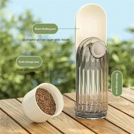 Portable Dog Water Bottle Dispenser 2 in 1 Leakproof Cat Walking Water Cup Multi-functional Drinking Bowl Pet Feeder - Majestic Pet Kingdom