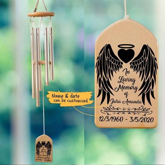 family-pet-cat-dog-commemorative-wind-chime-decorative-pendant-text-diy-luxury-view-2 | Majestic Pet Kingdom