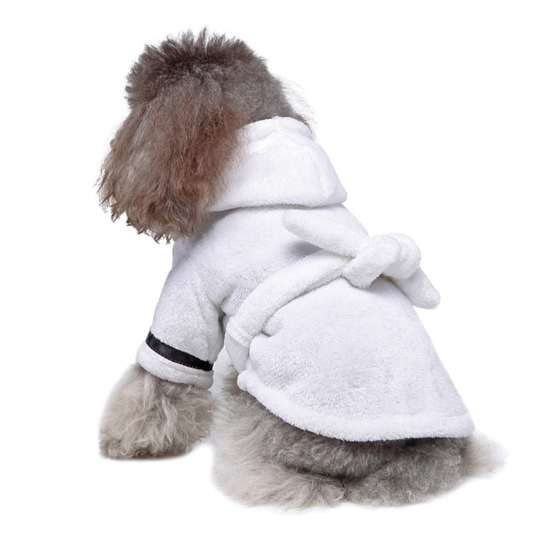 Dog Bathrobe Super Absorbent Quick-Drying Microfiber Pajamas - Detail Angle 2 | Majestic Pet Kingdom