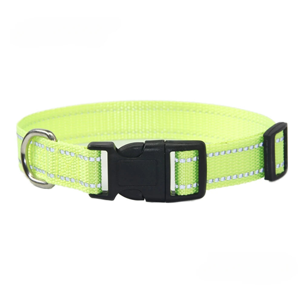 Dog Collar and Leash Set Heavy Duty Adjustable Nylon Walking Kit - Detail Angle 3 | Majestic Pet Kingdom