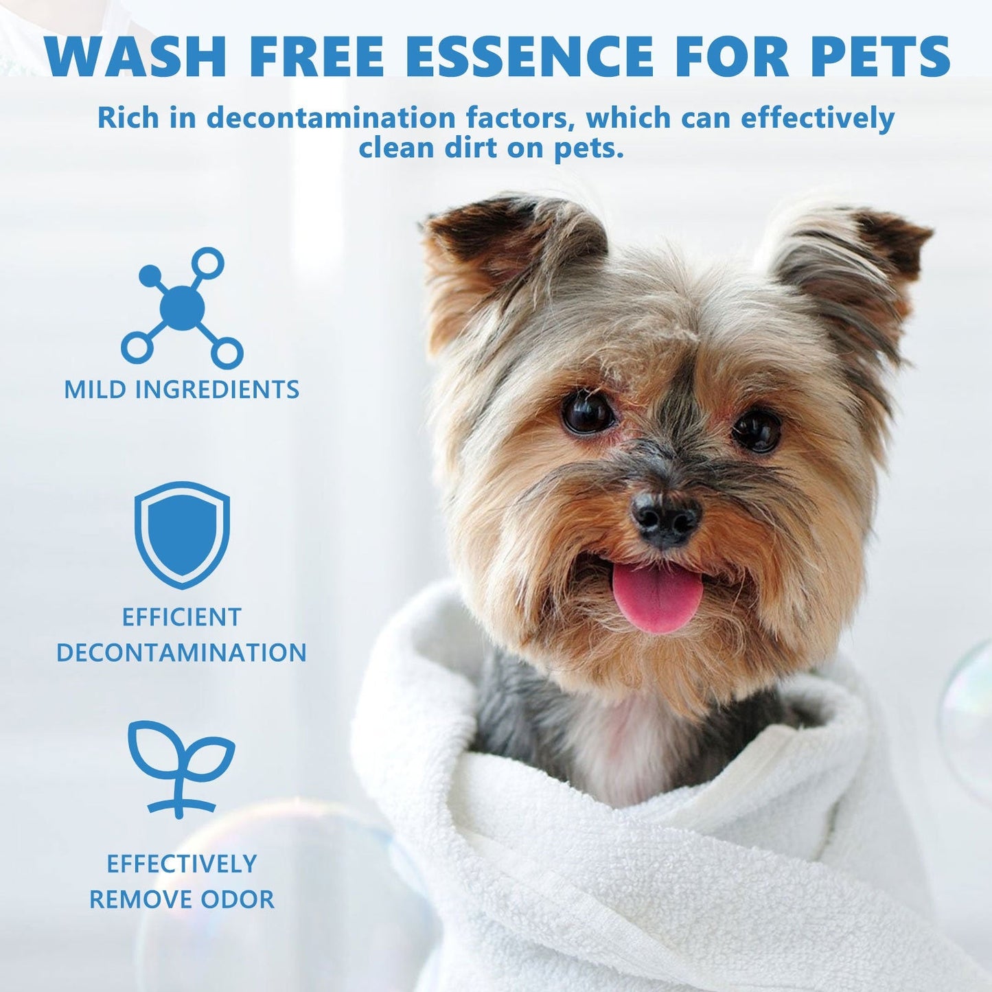 Pet Leave-In Conditioner Scented No-Rinse Coat Care Serum 8oz - Detail Angle 2 | Majestic Pet Kingdom