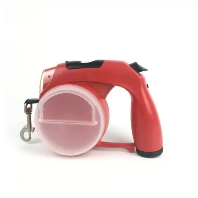 5-in-1 Retractable Dog Leash: LED Light & Bag Case - Majestic Pet Kingdom