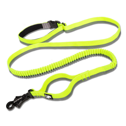 Pet dog leash with elastic cushioning suitable for outdoor activities such as running and waist tying | Purrfect Pet Kingdom