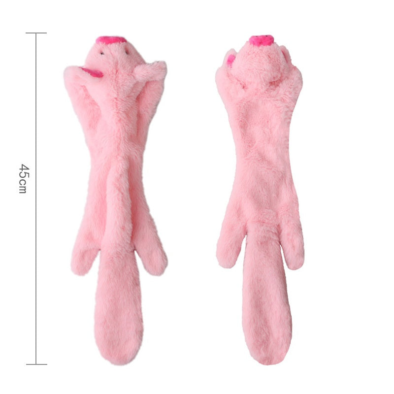 Crinkle Plush Pet Toy: Crocodile & Animal Squeaker Doll