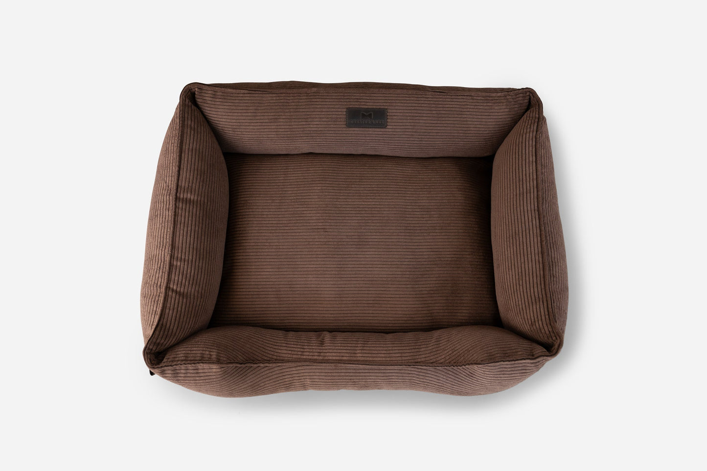 Dog Bed Corduroy Sleeper Orthopedic Chocolate Brown Lounge