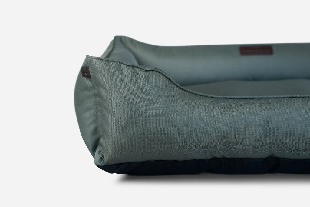 Waterproof Dog Bed – Oxford Fabric, Indoor Outdoor, Green - Majestic Pet Kingdom