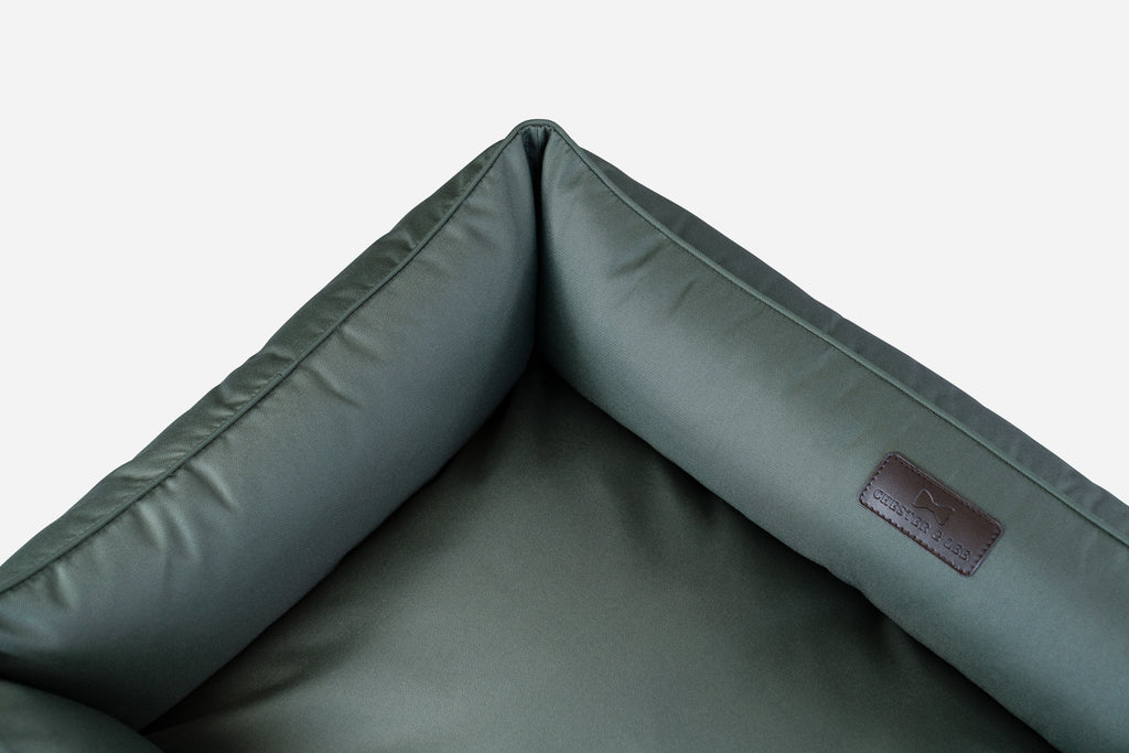 Waterproof Dog Bed – Oxford Fabric, Indoor Outdoor, Green - Majestic Pet Kingdom
