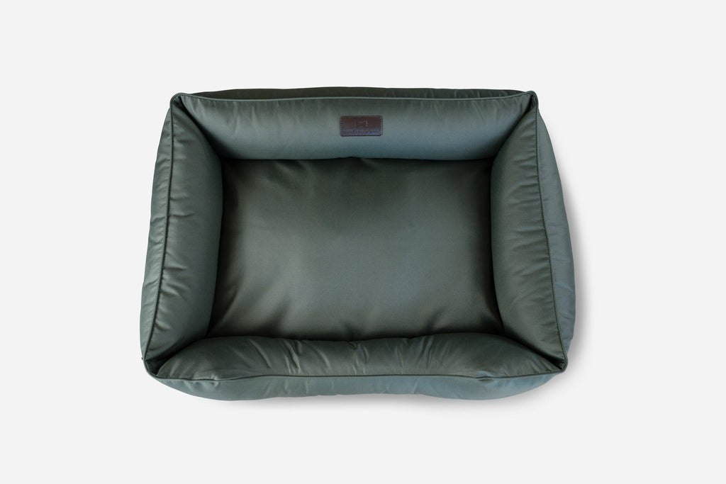 Waterproof Dog Bed – Oxford Fabric, Indoor Outdoor, Green - Majestic Pet Kingdom