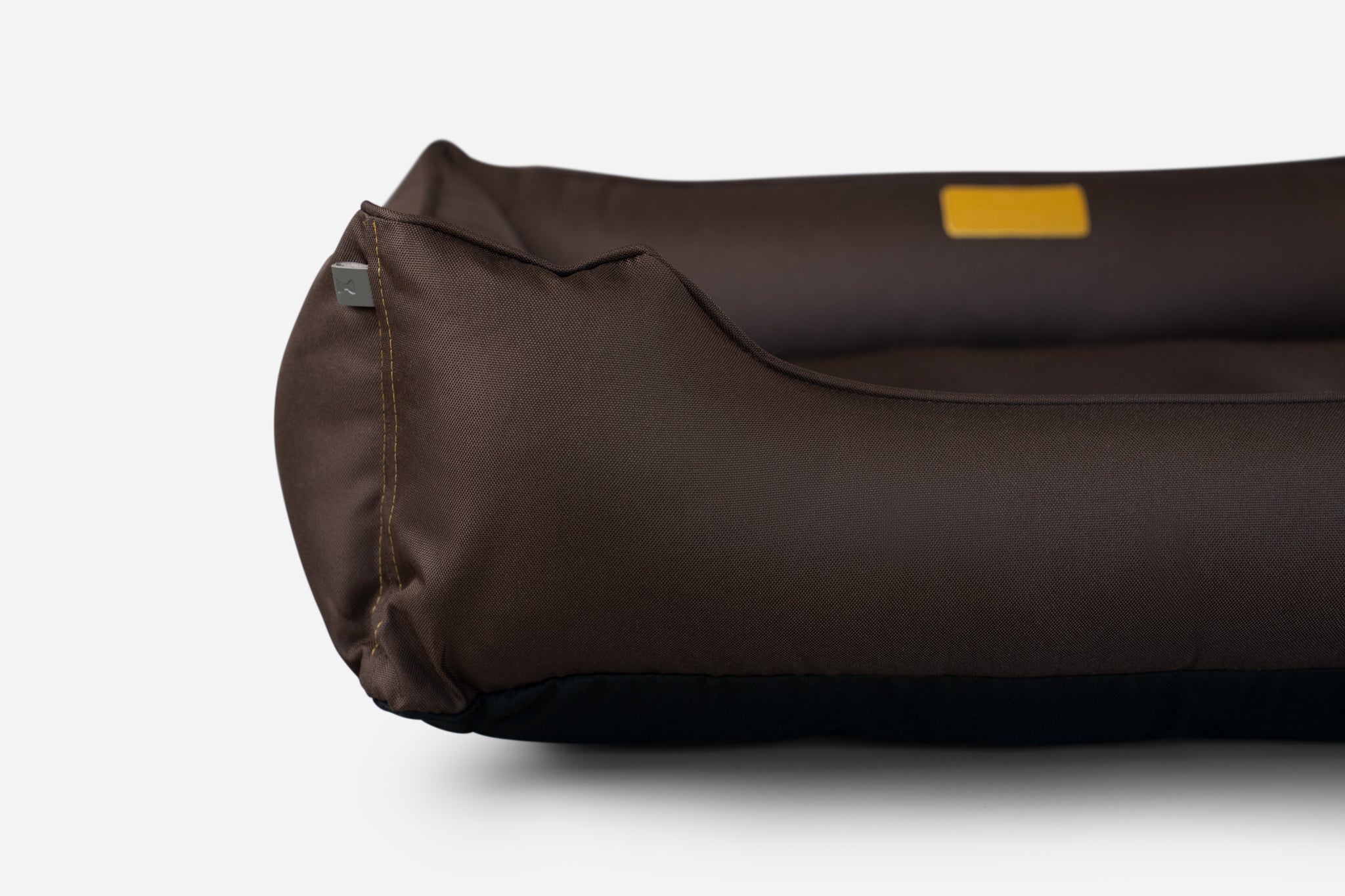 Waterproof Dog Bed – Oxford Fabric, Indoor Outdoor, Brown - Majestic Pet Kingdom
