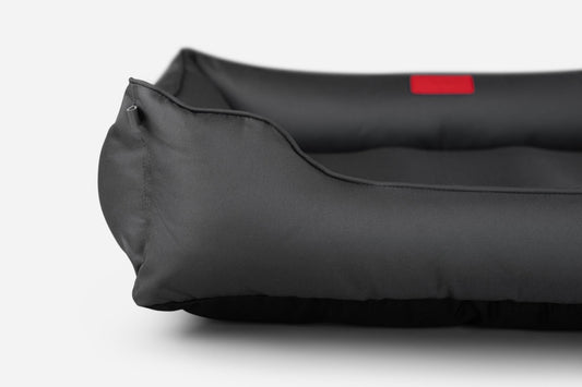 Waterproof Dog Bed – Oxford Fabric, Indoor Outdoor, Gray - Majestic Pet Kingdom