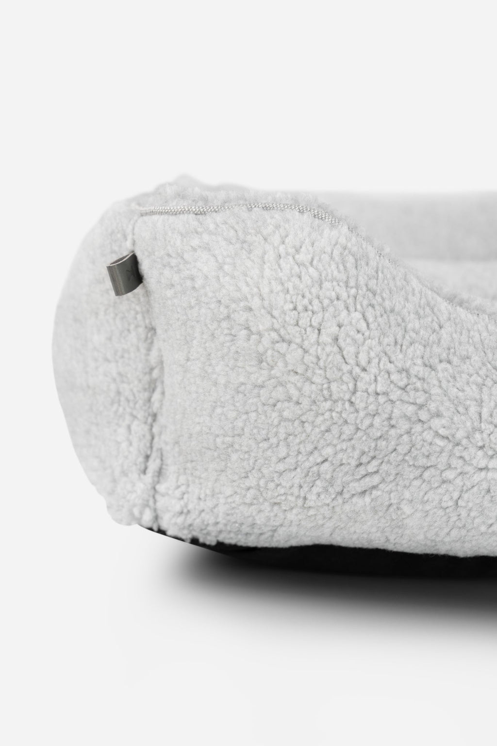 Plush Furry Sleeper Dog Bed - Gray Calm Pet Cushion Bed - Majestic Pet Kingdom