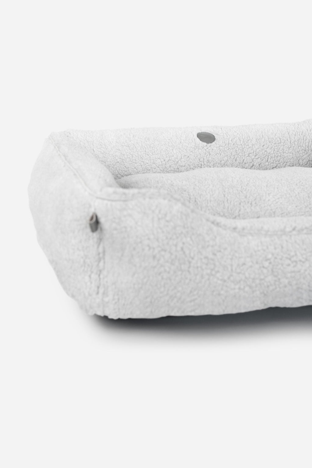 Plush Furry Sleeper Dog Bed - Gray Calm Pet Cushion Bed - Majestic Pet Kingdom