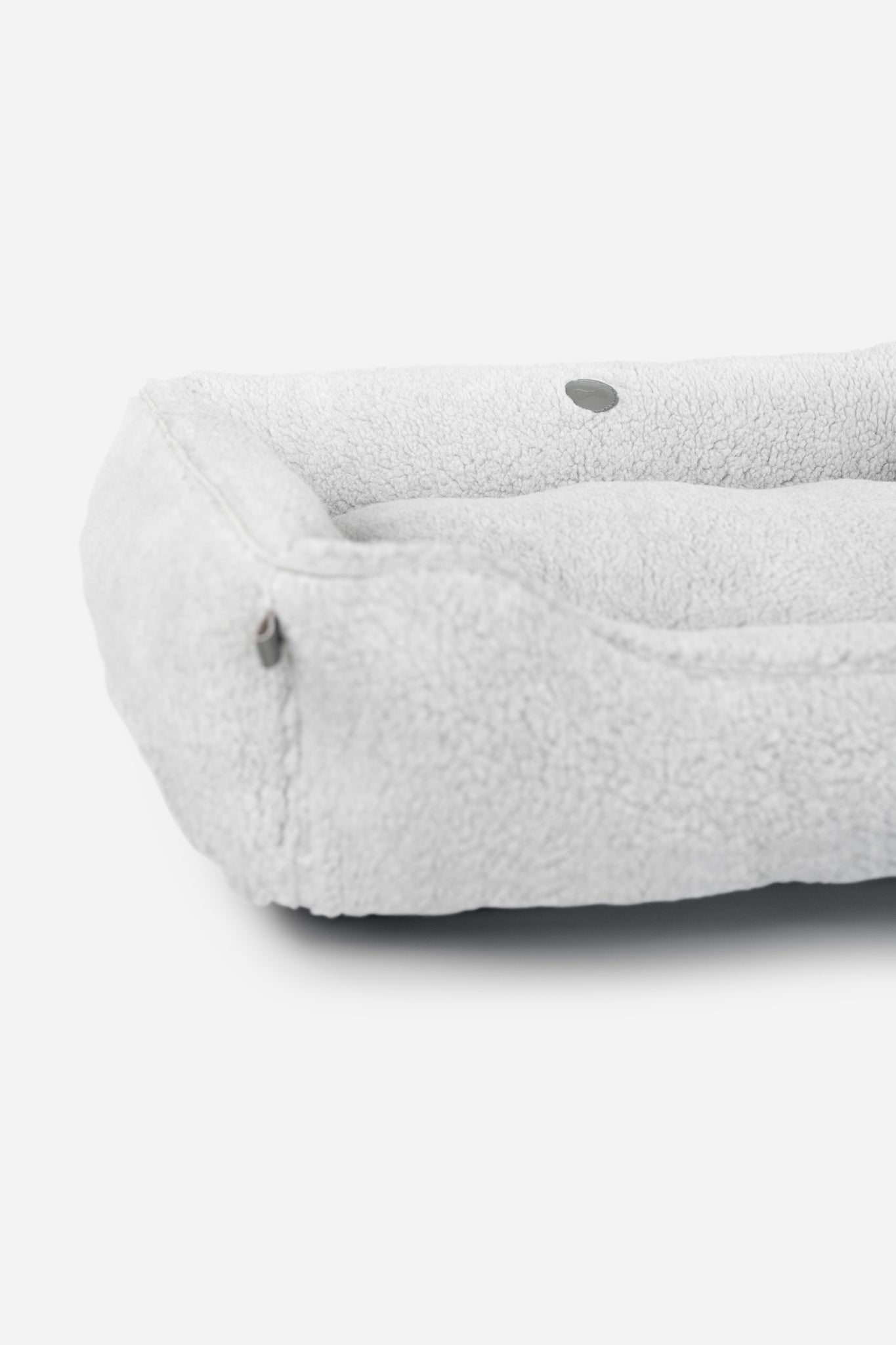 Plush Furry Sleeper Dog Bed - Gray Calm Pet Cushion Bed - Majestic Pet Kingdom