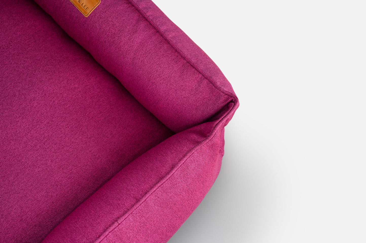 Dog Bed Cotton Sleeper Berry Pink Breathable Lounger Mat Bed - Detail Angle 2 | Majestic Pet Kingdom