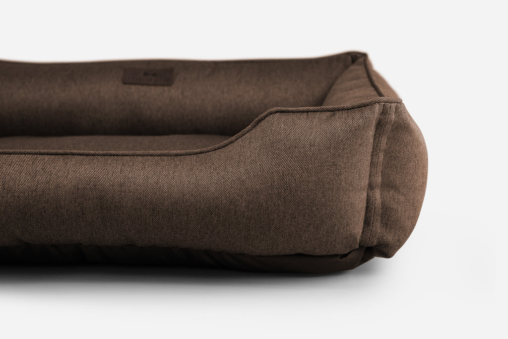 Cotton Sleeper Dog Bed – Breathable, Flat Surface, Brown - Majestic Pet Kingdom