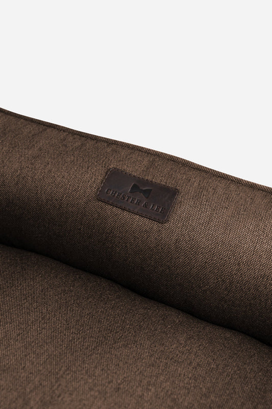 Cotton Sleeper Dog Bed – Breathable, Flat Surface, Brown - Majestic Pet Kingdom