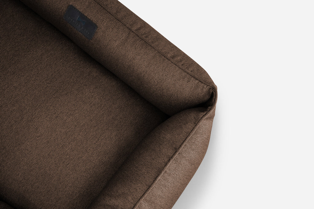 Cotton Sleeper Dog Bed – Breathable, Flat Surface, Brown - Majestic Pet Kingdom