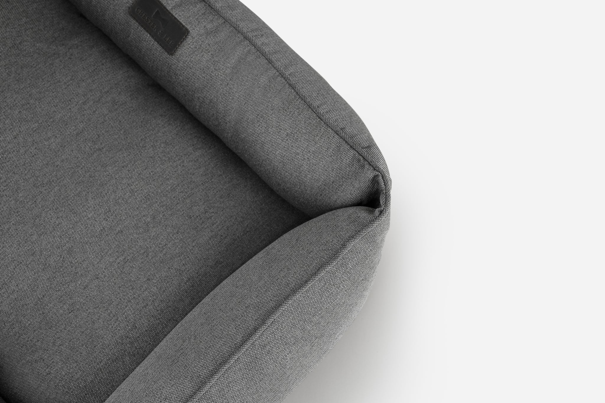 Cotton Sleeper Dog Bed – Breathable, Flat Surface, Gray - Majestic Pet Kingdom