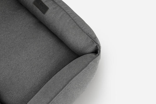 Cotton Sleeper Dog Bed – Breathable, Flat Surface, Gray - Majestic Pet Kingdom