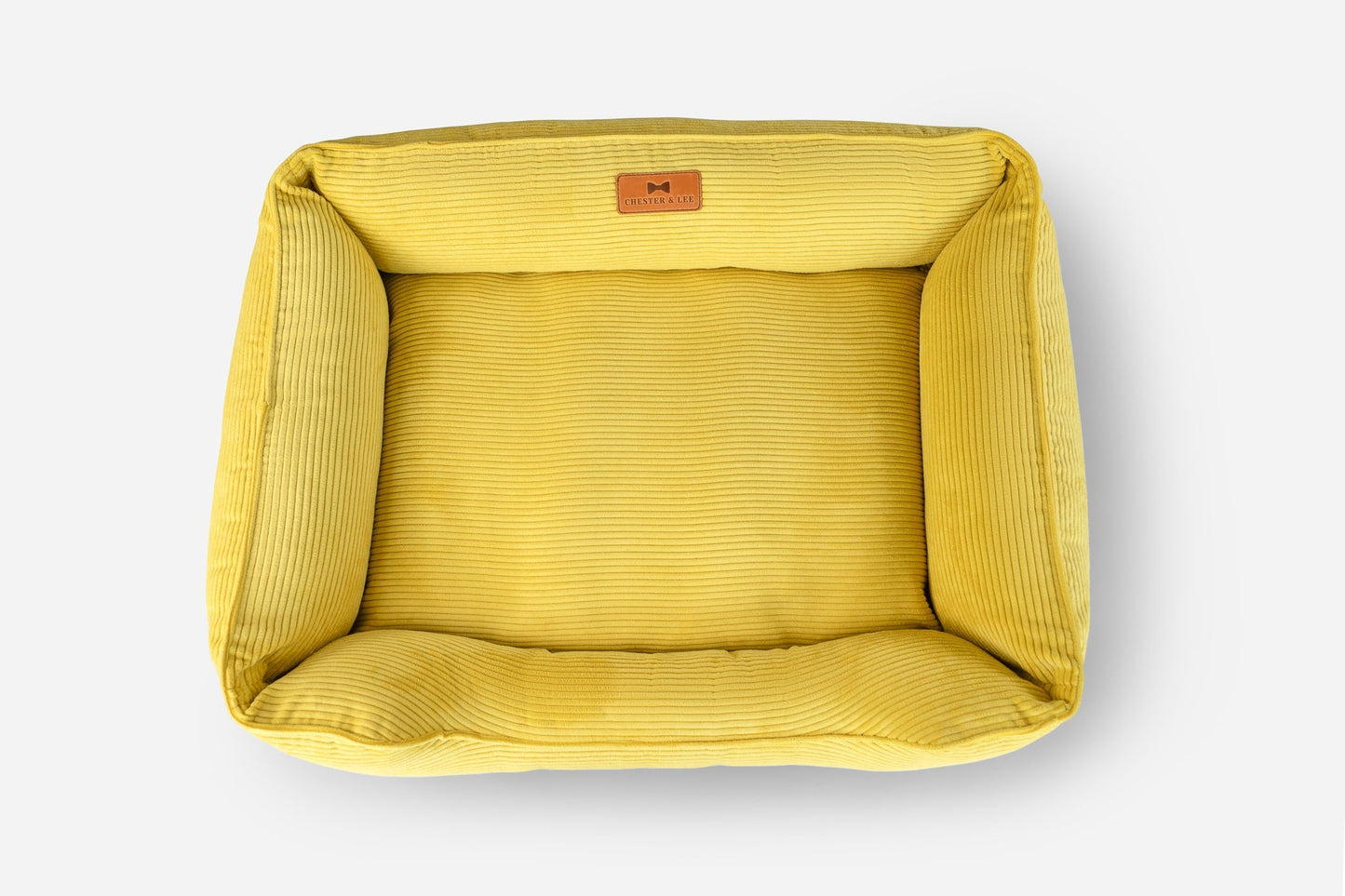Dog Bed Corduroy Sleeper Sunny Yellow Soft Lounger Cushion