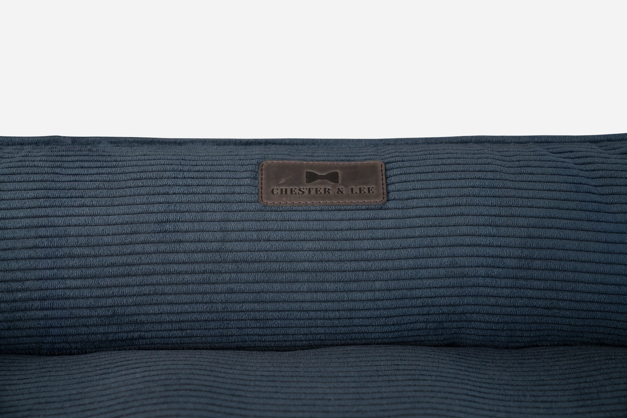 Fancy Corduroy Sleeper Dog Bed - Graphite Cushion Bed - Majestic Pet Kingdom