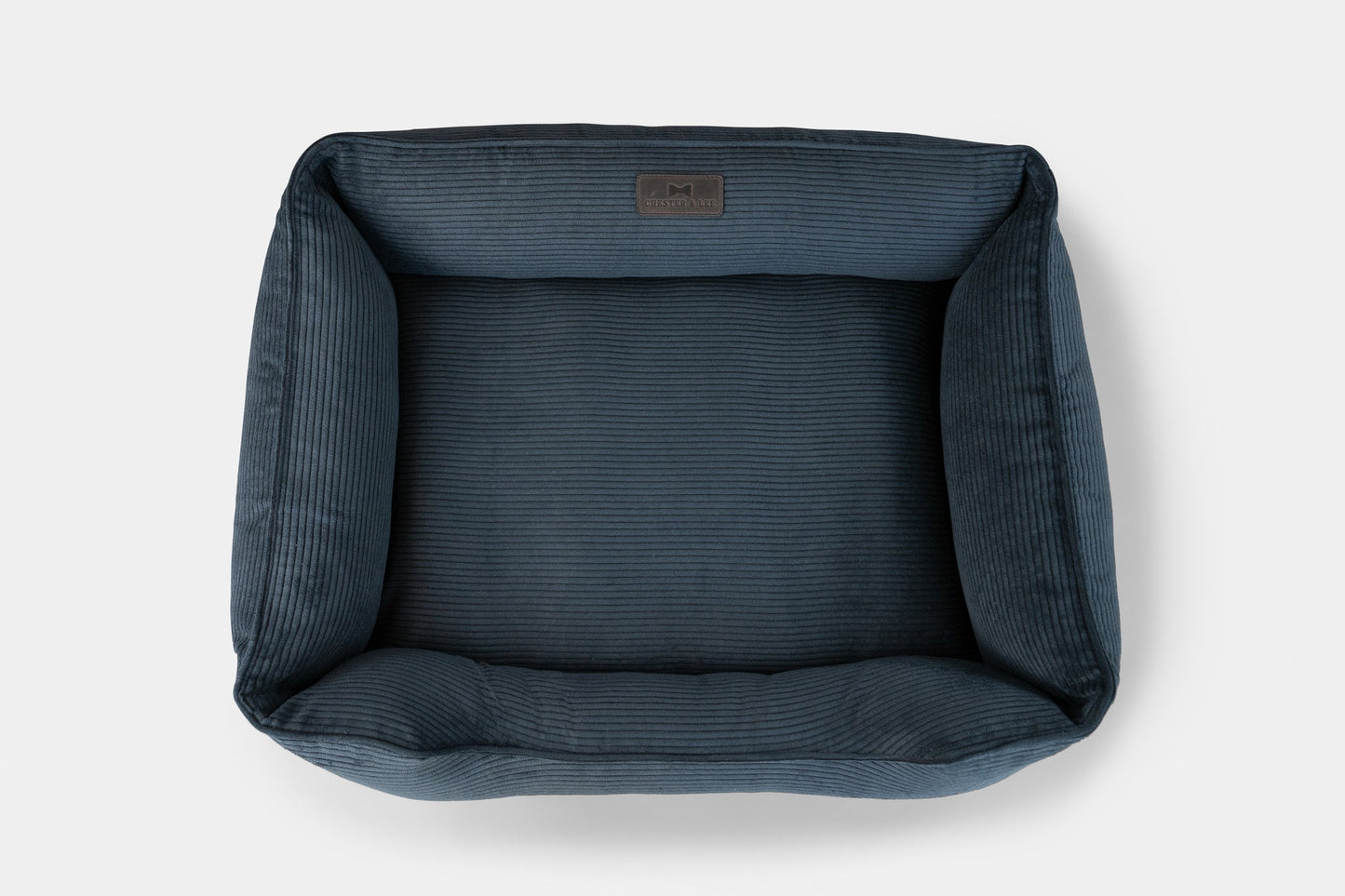 Dog Bed Corduroy Sleeper Graphite Gray Soft Lounger Cushion