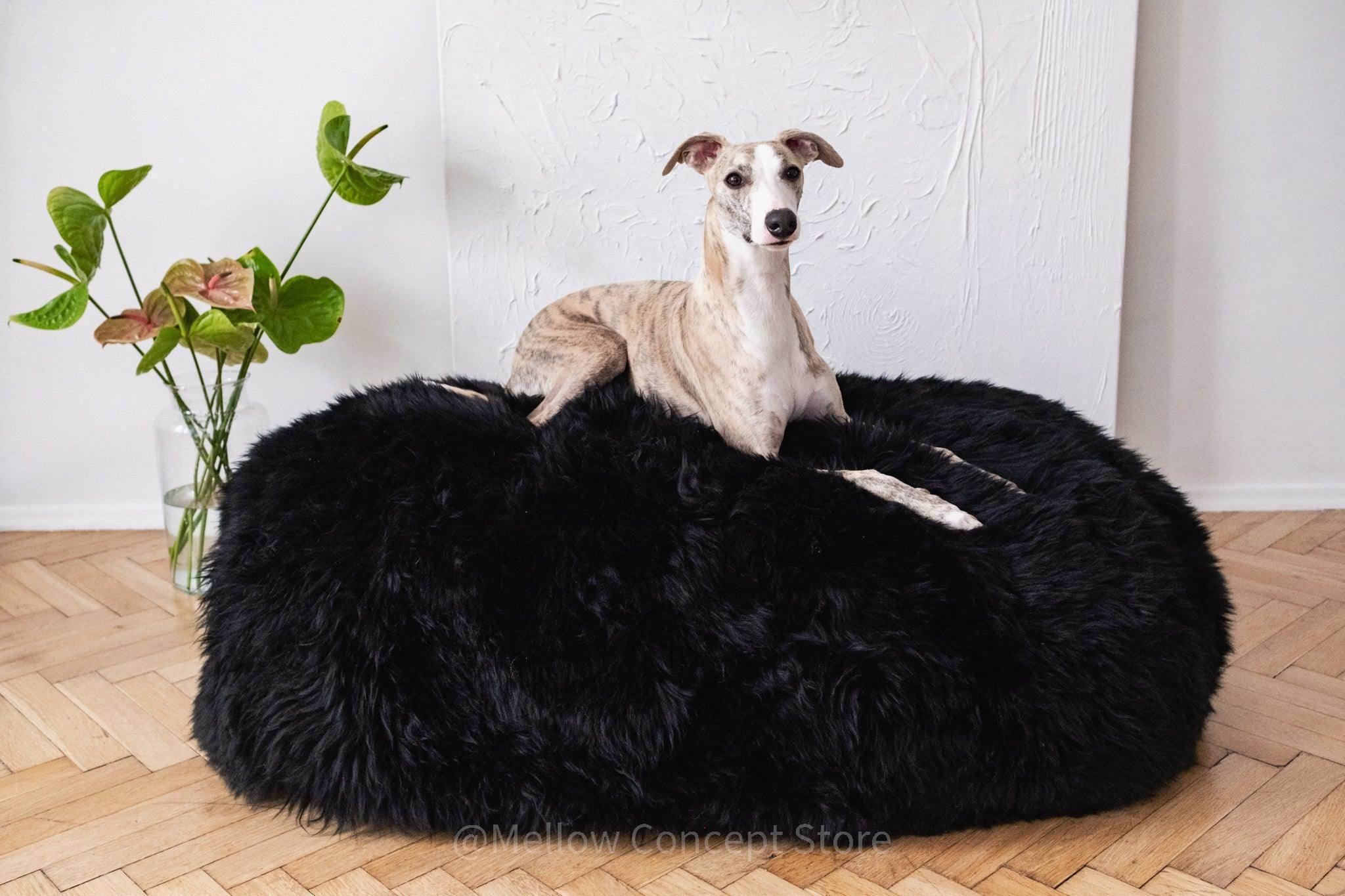 Oval Sheepskin™ Luxury Pet Bed - Majestic Pet Kingdom