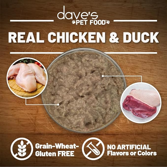 Dave's Chicken and Duck recipe in Saucey Pate (5.5oz) - Majestic Pet Kingdom