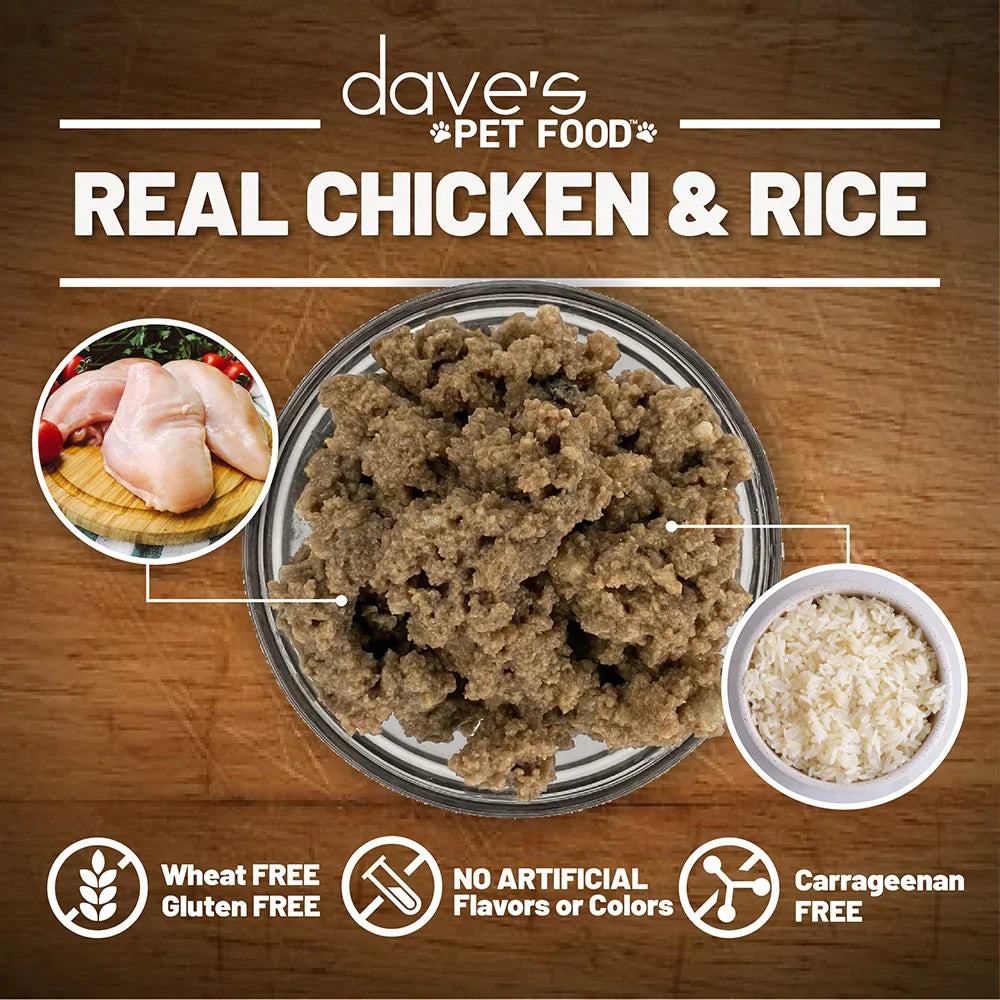 Dave's Restricted Diet Bland for Dogs – Chicken and Rice (13.2oz) - Majestic Pet Kingdom