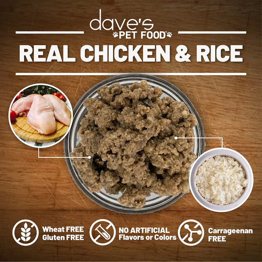 Dave's Restricted Diet Bland for Dogs – Chicken and Rice (13.2oz) - Majestic Pet Kingdom
