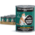 Dave's Naturally Healthy Turkey & Giblets Dinner Paté Wet Cat Food (12.5oz) - Majestic Pet Kingdom