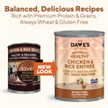 Dave’s Naturally Healthy Chicken & Rice Recipe Wet Dog Food (13.2oz) - Majestic Pet Kingdom