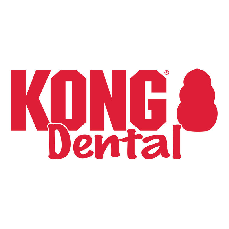 Dog Chew Toy KONG Dental Rubber Bone with Clean Rope Medium - Detail Angle 5 | Majestic Pet Kingdom