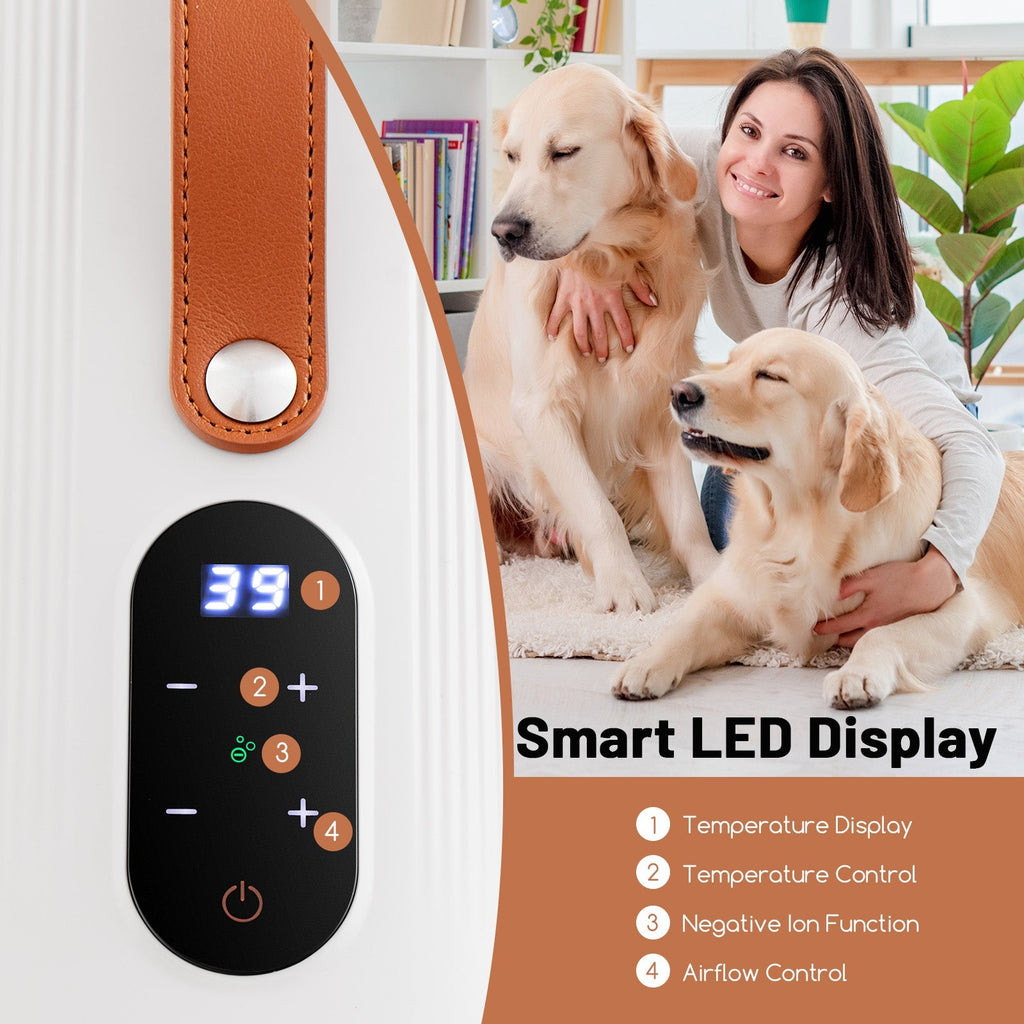 Dog Cat Hair Blower with Negative Ion Function and Adjustable Temperature - Majestic Pet Kingdom