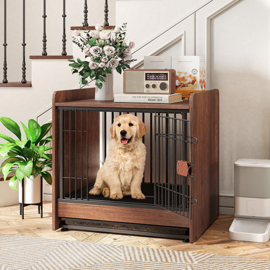 Dog Crate Indoor Dog Cage with Removable Tray and Lockable Door | Purrfect Pet Kingdom