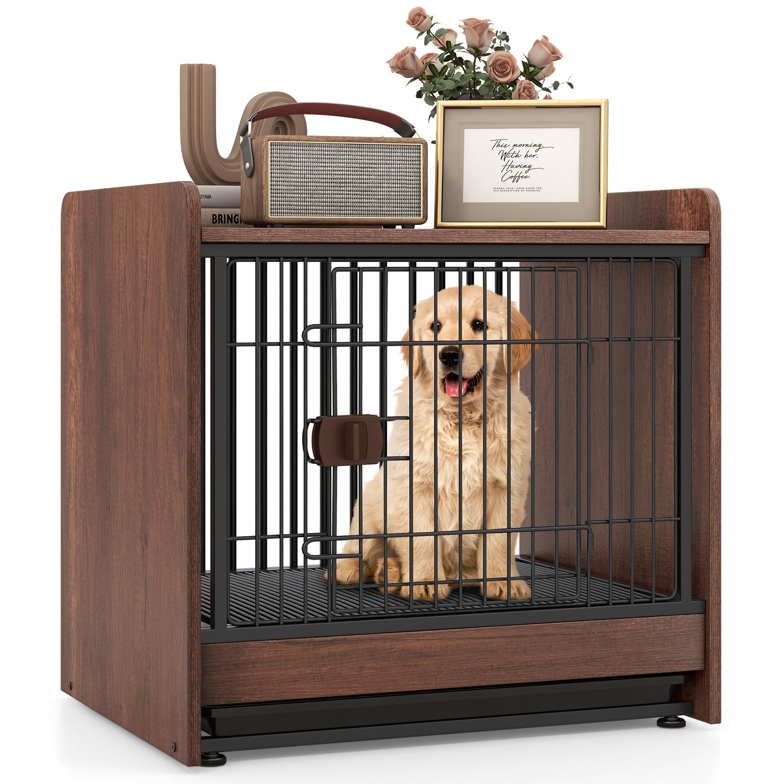Dog Crate Indoor Dog Cage with Removable Tray and Lockable Door | Purrfect Pet Kingdom