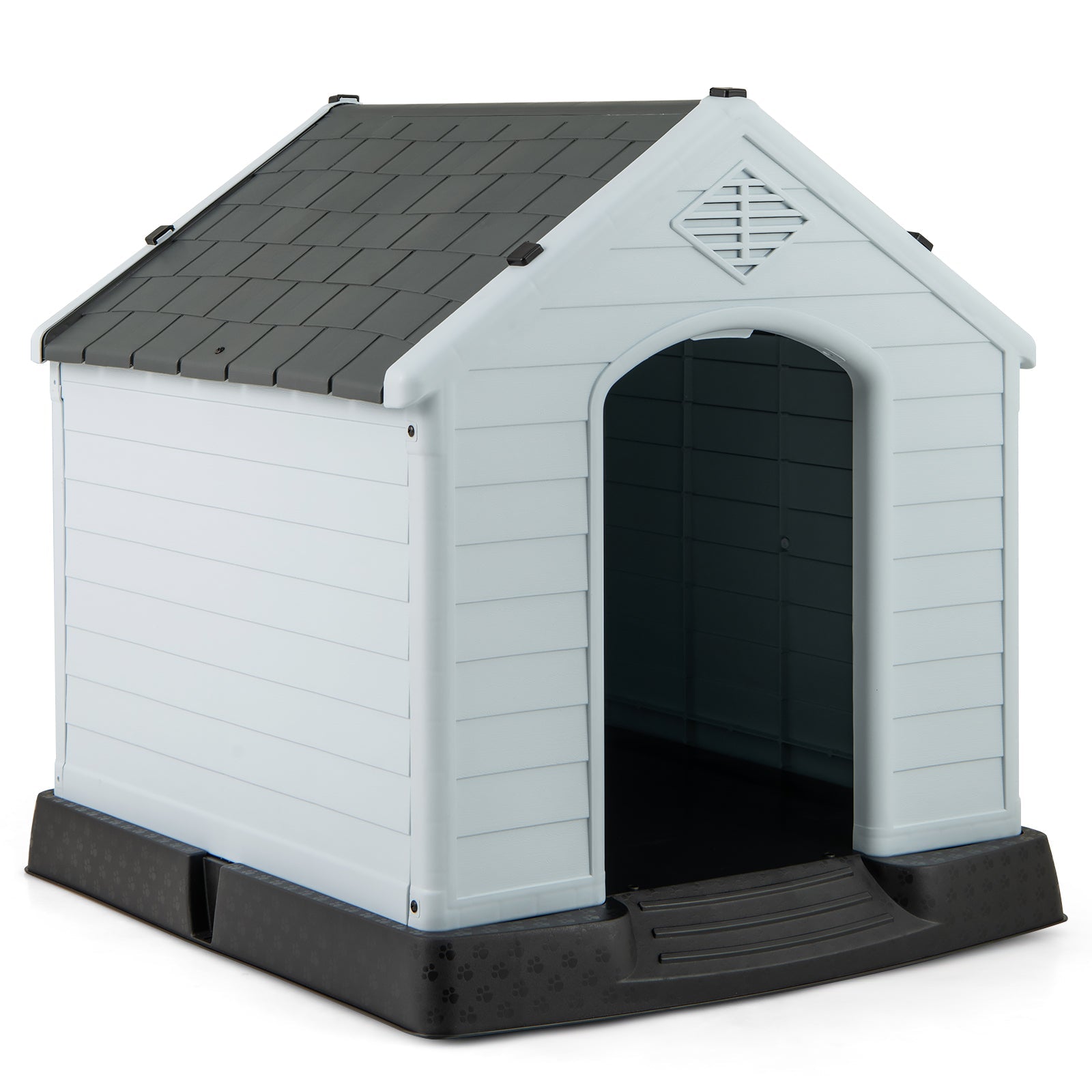 Dog House for Small Dogs Waterproof Plastic with Elevated Floor-S | Purrfect Pet Kingdom