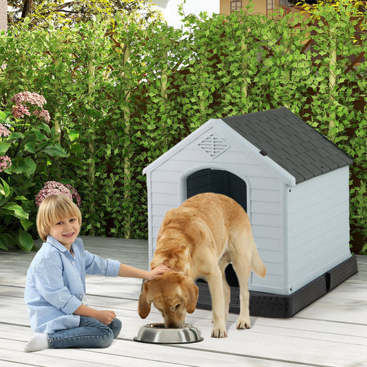Dog House for Small Dogs Waterproof Plastic with Elevated Floor | Purrfect Pet Kingdom