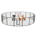 16 Panel 24/32/40 Inches Height Dog Playpen with Lock and Large Door - Majestic Pet Kingdom