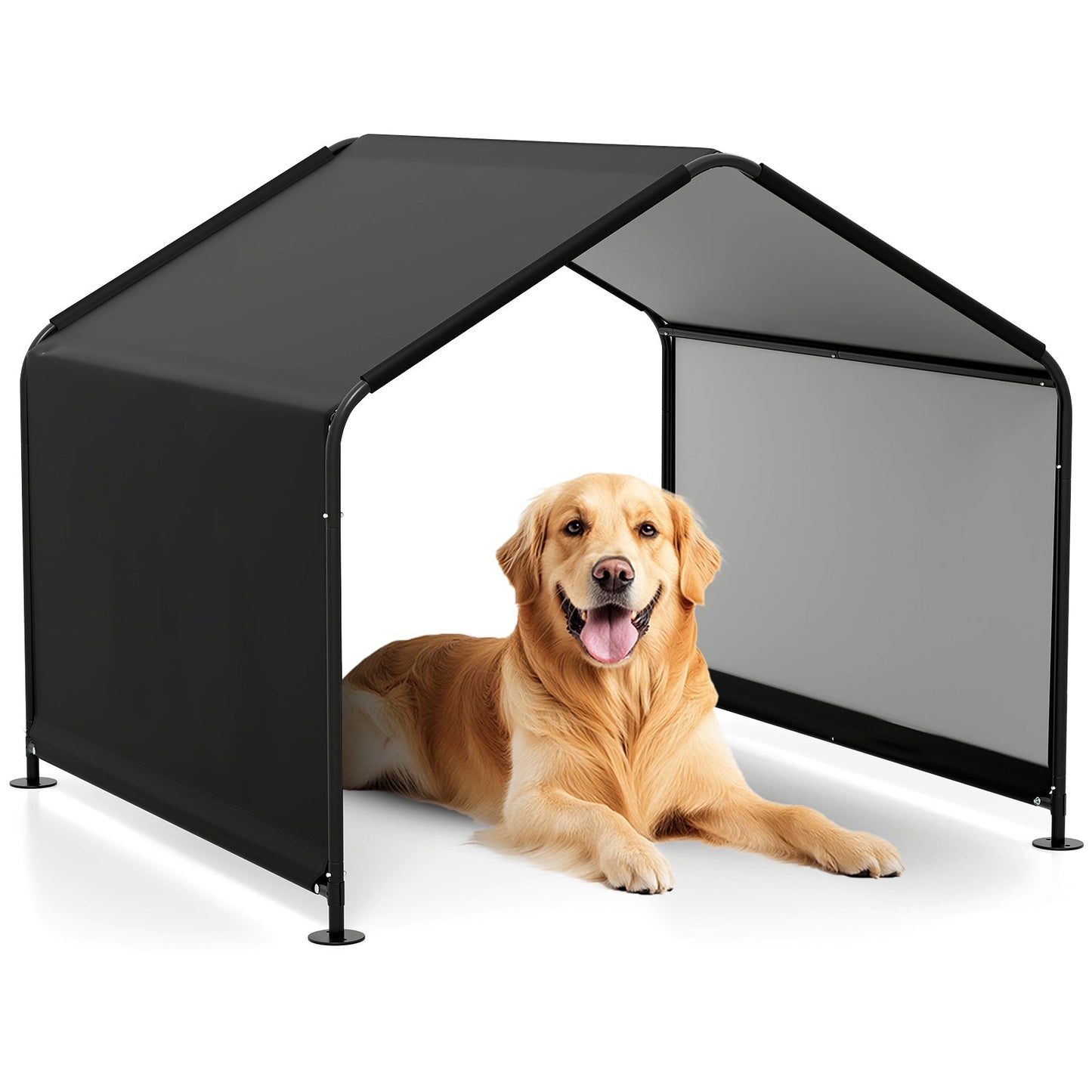 Dog Shade Shelter Outdoor Canopy Kennel with Waterproof Roof