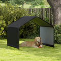 Dog Shade Shelter with Waterproof Roof for Large Medium Small Breeds-Black - Majestic Pet Kingdom