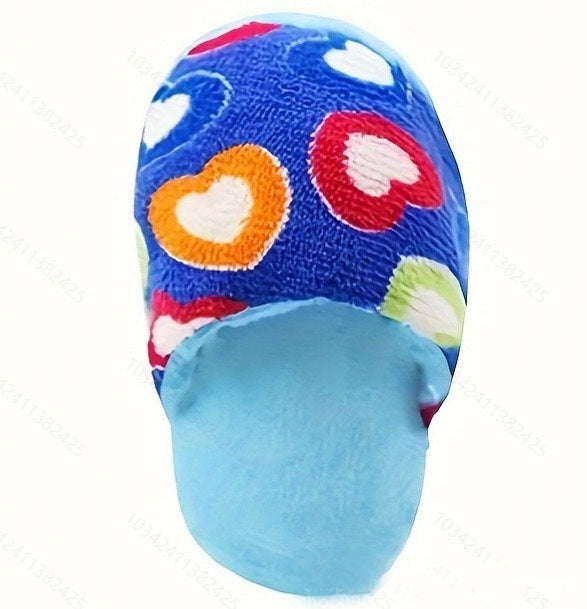 Dog Plush Toy Slipper Shape Interactive Squeaky Teething Chewer - Detail Angle 6 | Majestic Pet Kingdom