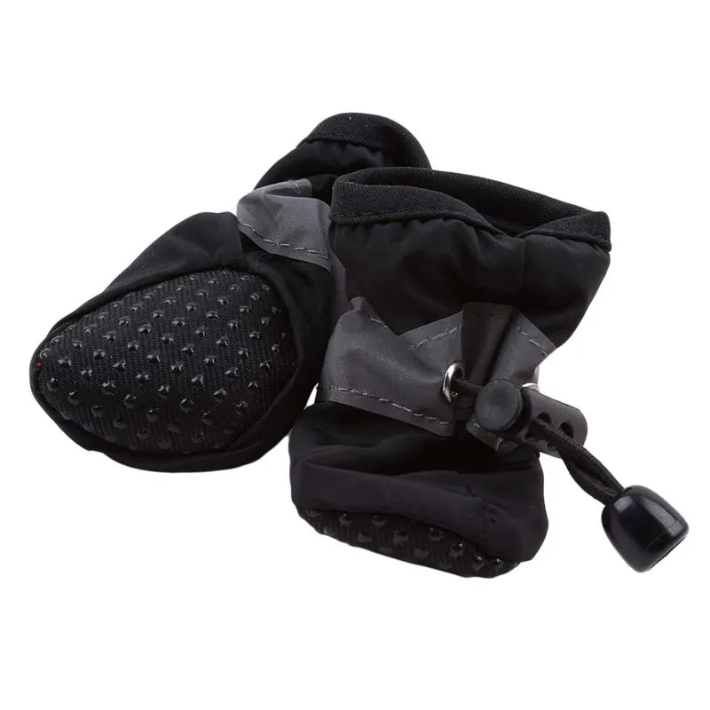 Waterproof Pet Boots: Anti-Slip Snow Shoes (4-Pack) - Majestic Pet Kingdom